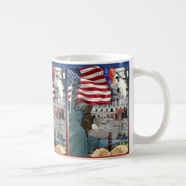 USA Amerikanska symboler Kaffemugg (Höger)