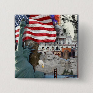 USA Amerikanska symboler Knapp