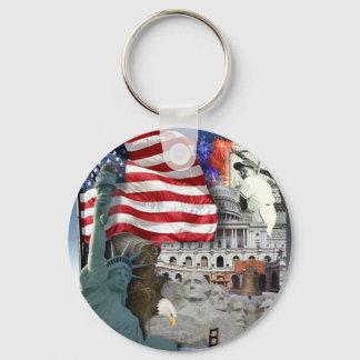 USA Amerikanska symboler Nyckelring