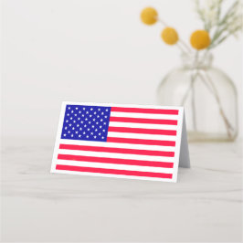 USA amerikanskt amerikanskt Flagga Folat Place Car Placeringskort