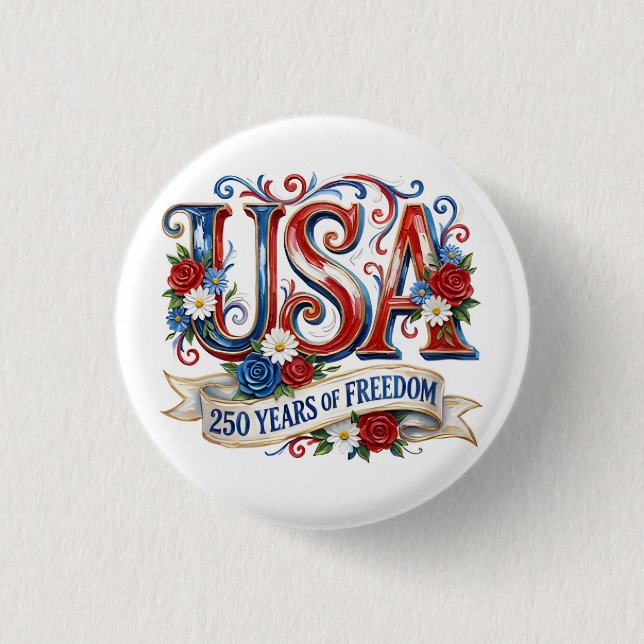 USA Amerikas 250-årsjubileums Knapp (Framsida)