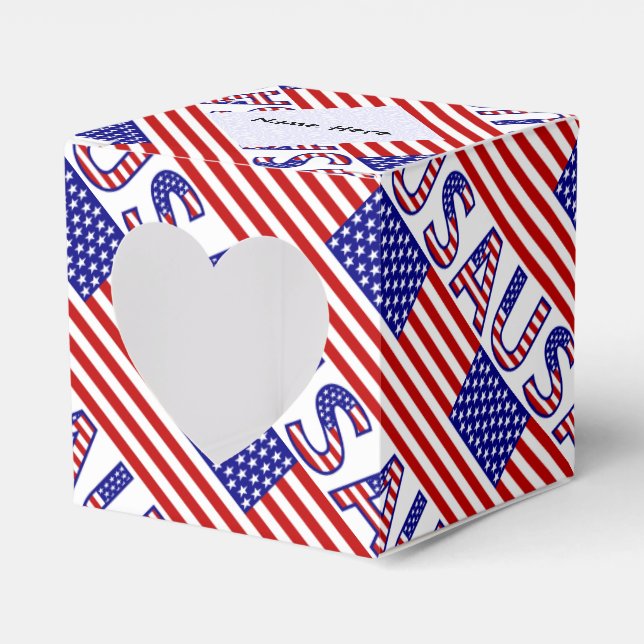 USA Amerikas förenta stater Amerika Flagga Klinker Presentaskar (Framsidan Sidan)