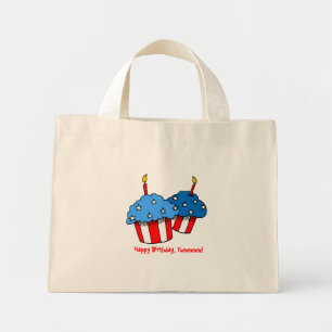USA-An American Cupkaka Birthday Mini Tygkasse