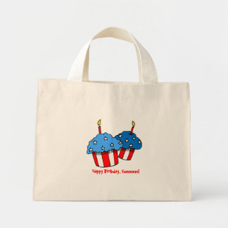 USA-An American Cupkaka Birthday Mini Tygkasse