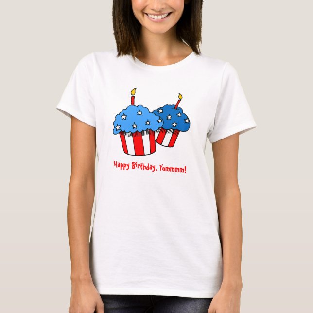 USA-An American Cupkaka Birthday Tee (Framsida)
