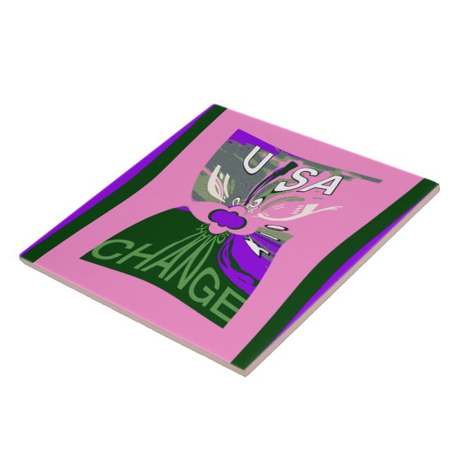 USA Ändra Art Skriv ut Kakelplatta (Sidan)