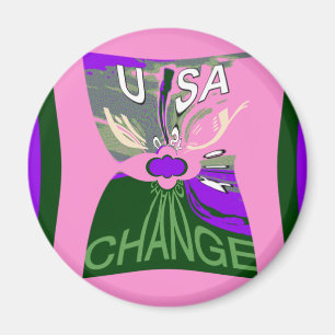 USA Ändra Art Skriv ut Magnet