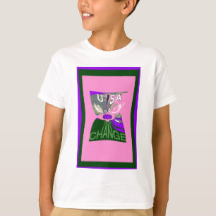 USA Ändra Art Skriv ut T Shirt