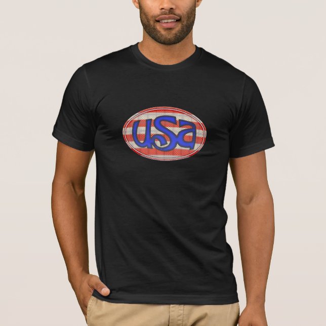 USA anpassad design Tee (Framsida)