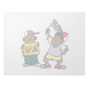 USA. ANTECKNINGSBLOCK