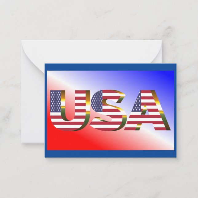 USA ANTECKNINGSKORT (Framsida)