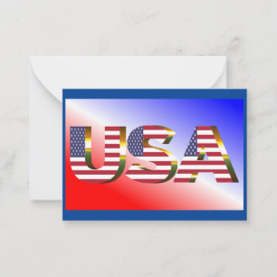 USA ANTECKNINGSKORT