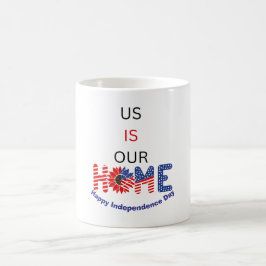 "USA är vårt hem", patriotisk Anpassningsbar Kaffemugg