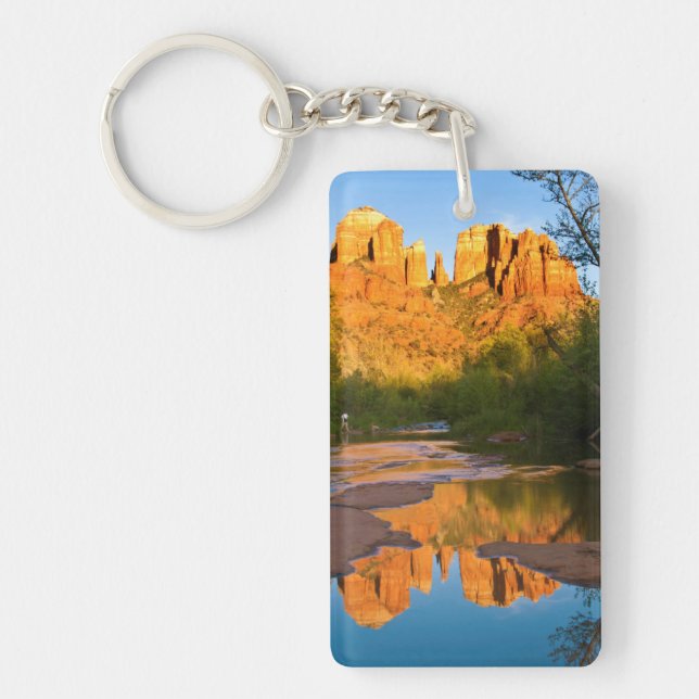 USA, Arizona. Cathedral Rock vid solnedgång (Framsidan)