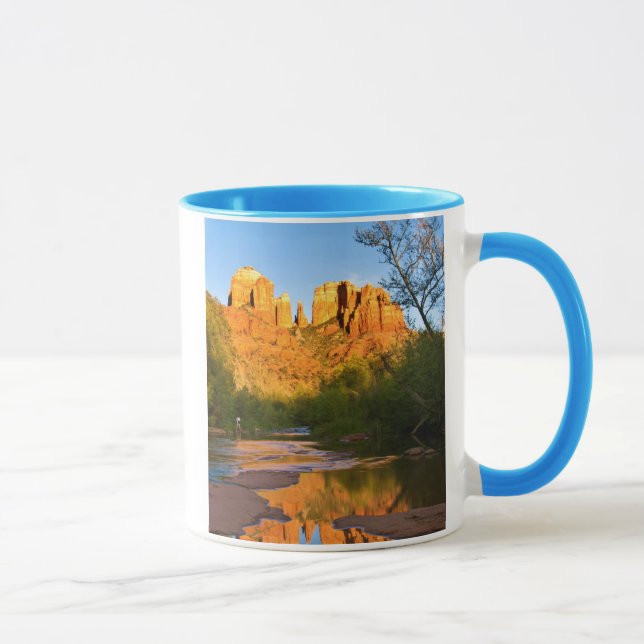 USA, Arizona. Cathedral Rock vid solnedgång Mugg (Höger)