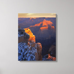 USA, Arizona, Grand Canyon National Park, Vinter Canvastryck