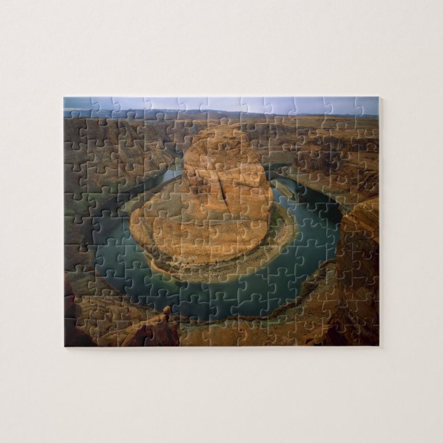 USA, Arizona. Hästbrysbög som visar erosion genom Pussel (Horisontell)