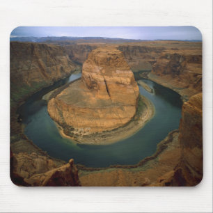 USA, Arizona. Horseshoe Bend visar erosion genom Musmatta