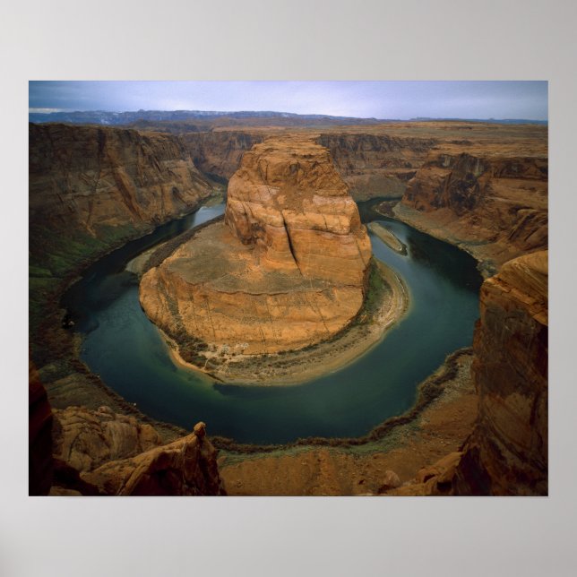 USA, Arizona. Horseshoe Bend visar erosion genom Poster (Framsidan)