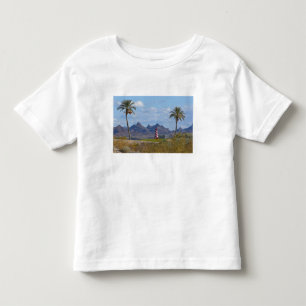 USA, Arizona, Lake Havasu City. Fyrtorn bredvid T Shirt