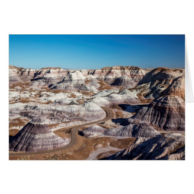 USA, Arizona, Petrified Forest National Park Hälsningskort (Framsidan Horizontal)