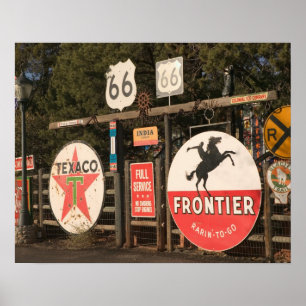 USA, Arizona, Sedona: Antique Advertising Signs Poster