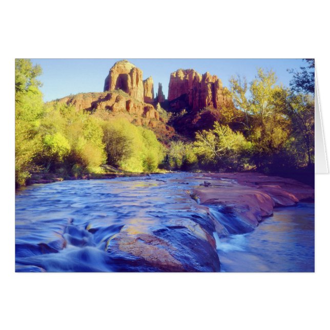 USA, Arizona, Sedona. Katedral Sten som reflektera Hälsningskort (Framsidan Horizontal)