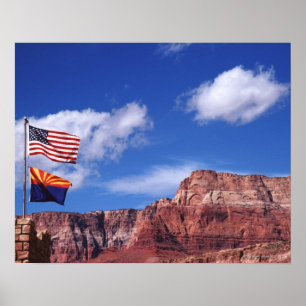 USA Arizona, släp sjunker i grand Canyonmedborgar Poster