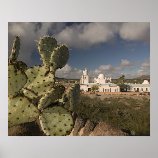USA, Arizona, Tucson: Mission San Xavier del Bac 2 Poster (Framsidan)