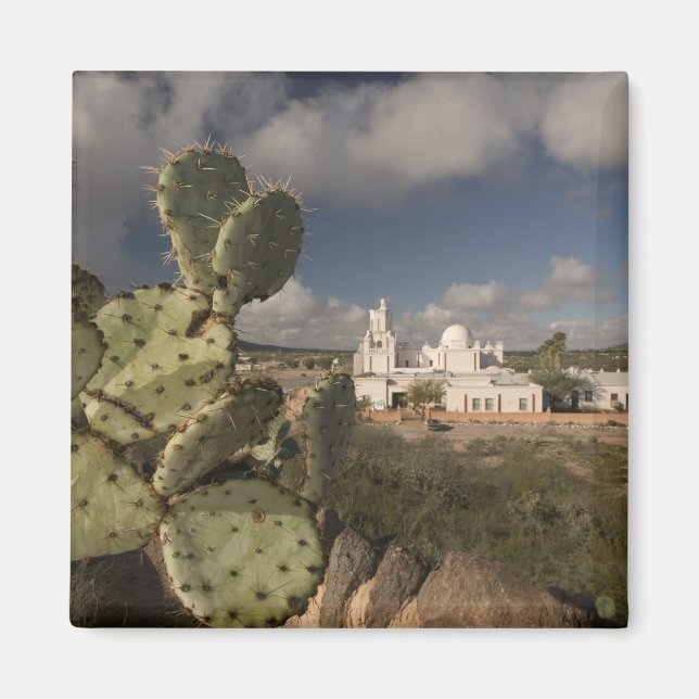 USA, Arizona, Tucson: Uppdrag San Xavier del Bac 2 Magnet (Framsidan)