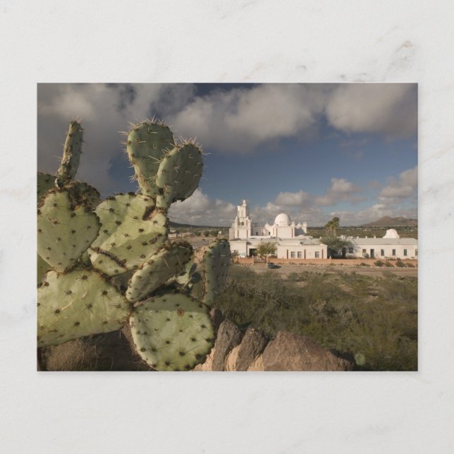 USA, Arizona, Tucson: Uppdrag San Xavier del Bac 2 Vykort (Framsida)