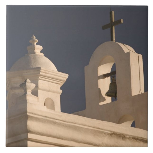 USA, Arizona, Tucson: Uppdrag San Xavier del Bac Kakelplatta (Framsidan)