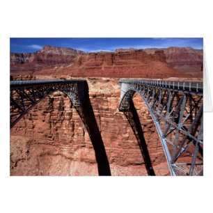 USA, Arizona, Vy of Navajo Bridge i Grand Hälsningskort