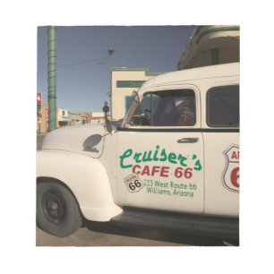 USA, Arizona, Williams: Cruisers Cafe 66 gammal Anteckningsblock