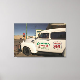 USA, Arizona, Williams: Cruisers Cafe 66 Gammal Canvastryck