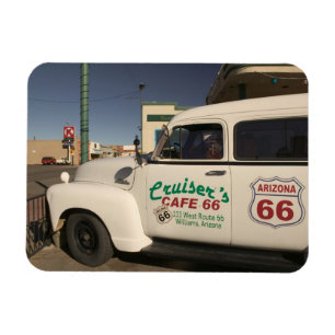 USA, Arizona, Williams: Cruisers Cafe 66 gammal Magnet