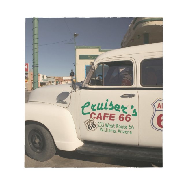 USA, Arizona, Williams: Cruisers Cafe 66 Old Anteckningsblock (Framsida)