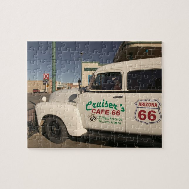 USA Arizona, Williams: Gammal kryssareCafe 66 Pussel (Horisontell)