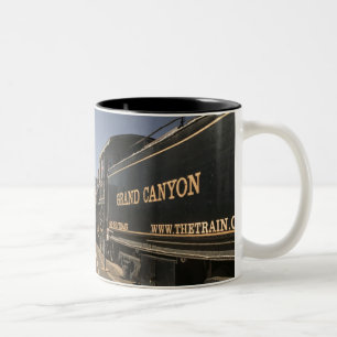 USA, Arizona, Williams: Grand Canyon Railroad Två-Tonad Mugg