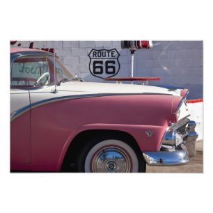 USA, Arizona, Williams. Rt. 66 Stad, 1950-talet Fototryck