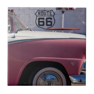 USA, Arizona, Williams. Rt. 66 Stad, 1950-talet Kakelplatta