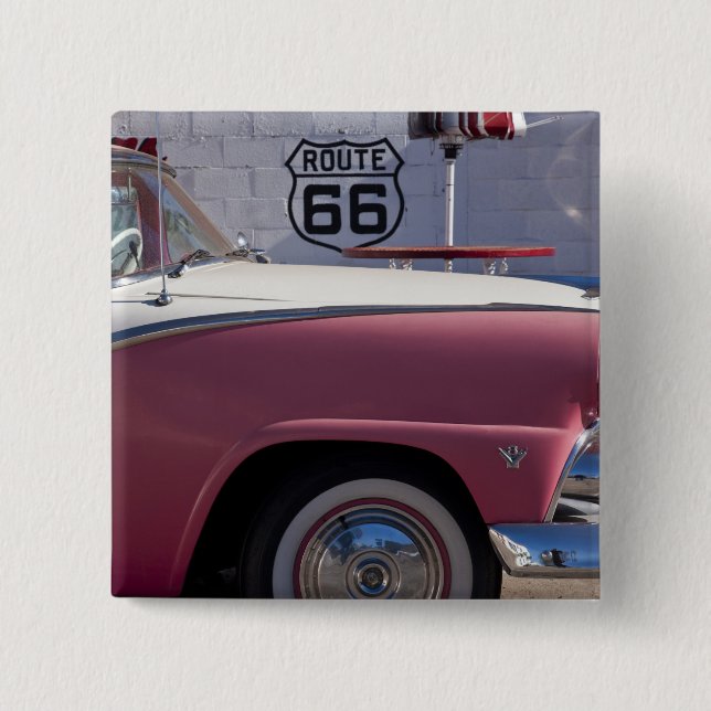 USA, Arizona, Williams. Rt. 66 Stad, 1950-talet Knapp (Framsida)