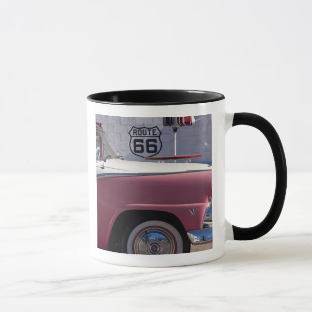 USA, Arizona, Williams. Rt. 66 Stad, 1950-talet Mugg (Höger)