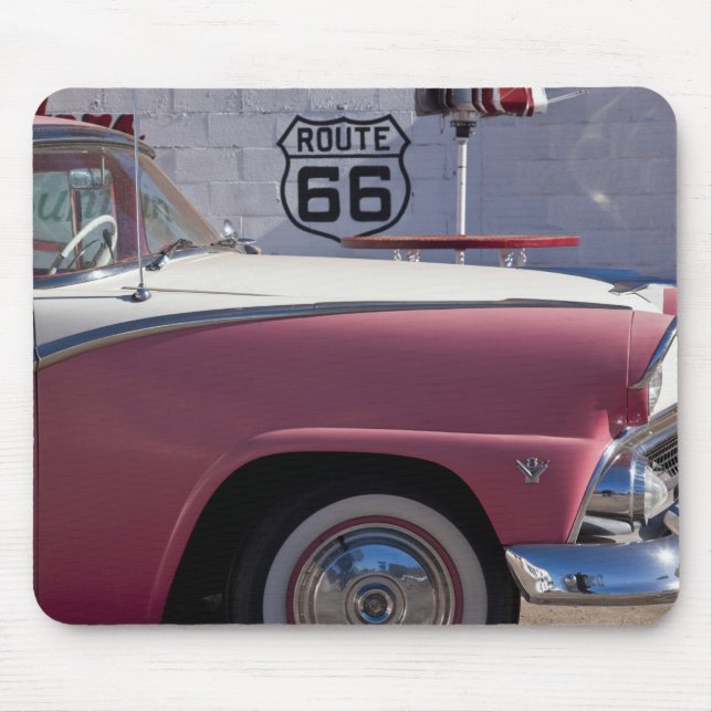 USA, Arizona, Williams. Rt. 66 Stad, 1950-talet Musmatta (Framsidan)