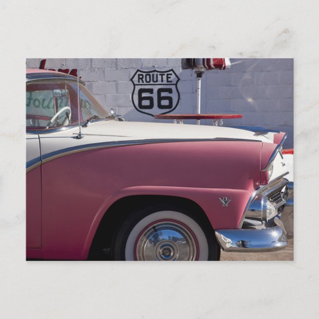 USA, Arizona, Williams. Rt. 66 Town, 1950-talet Vykort (Framsida)