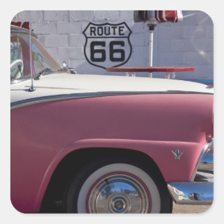 USA, Arizona, Williams. Rt. 66 Town, 1950's Fyrkantigt Klistermärke