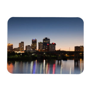 USA, Arkansas, Little Rock, Stadssiluett Magnet