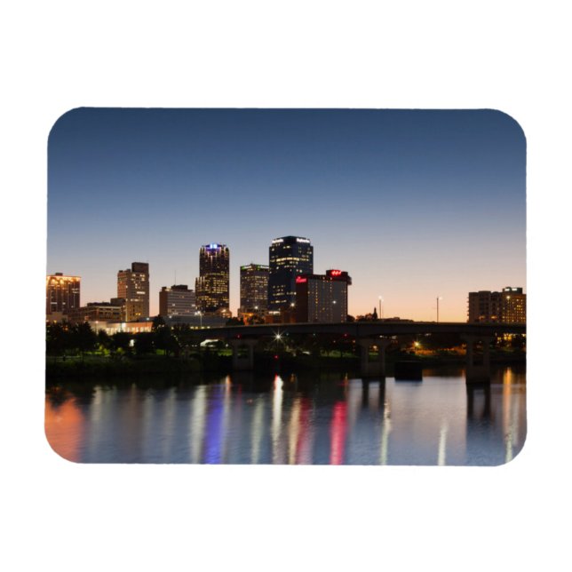 USA, Arkansas, Little Sten, City Skyline Magnet (Horisontell)