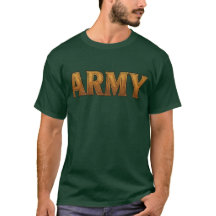USA-armé t-shirt med fet "ARMÉ" framtill