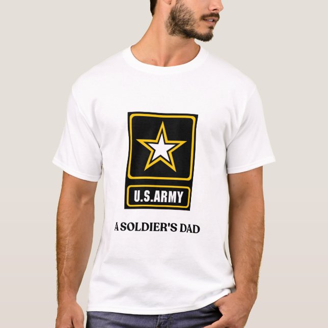 USA-armésoldatens pappas t-shirt – stolt armépappa (Framsida)